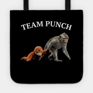 Team Punch Monkey Orangutan Primate Wildlife Animals Tote