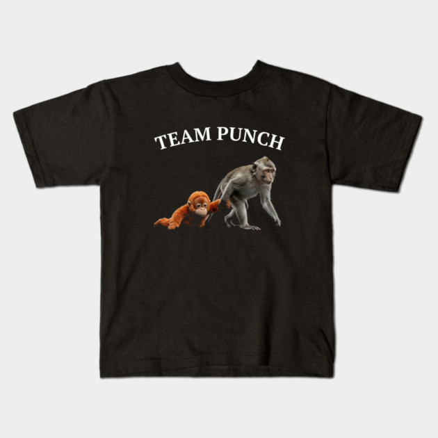 Team Punch Monkey Orangutan Primate Wildlife Animals Kids T-Shirt by ArtistTee ⭐⭐⭐⭐⭐