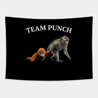 Team Punch Monkey Orangutan Primate Wildlife Animals Tapestry