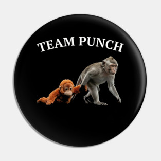 Team Punch Monkey Orangutan Primate Wildlife Animals Pin