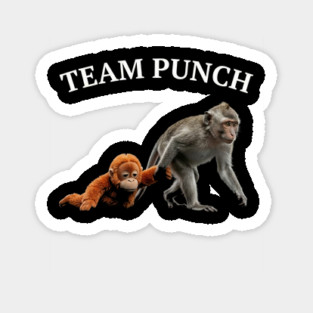 Team Punch Monkey Orangutan Primate Wildlife Animals Magnet
