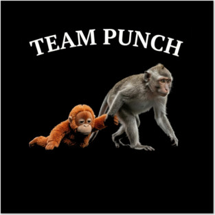 Team Punch Monkey Orangutan Primate Wildlife Animals Posters and Art