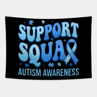 Support Squad Autism Awareness Family Supporter Tapestry