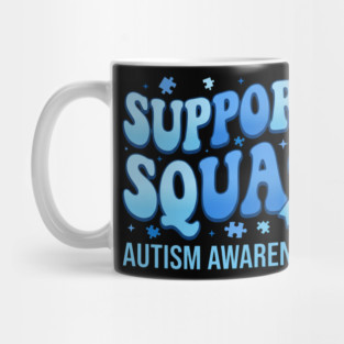 Support Squad Autism Awareness Family Supporter Mug