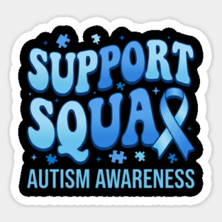 Support Squad Autism Awareness Family Supporter Sticker