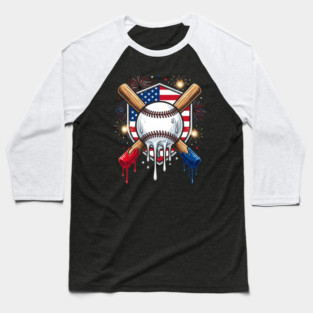 American Patriotic Baseball 4th Of July Baseball T-Shirt