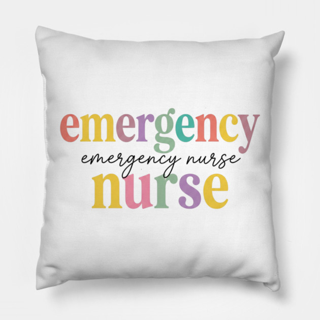 Emergency Emergency Nurse Nurse Healthcare Professional Registered RN Pillow by ArtistTee ⭐⭐⭐⭐⭐