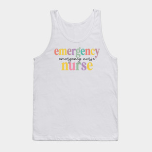 Emergency Emergency Nurse Nurse Healthcare Professional Registered RN Tank Top