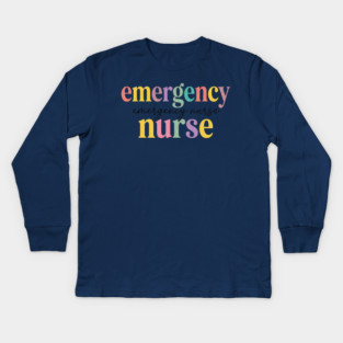 Emergency Emergency Nurse Nurse Healthcare Professional Registered RN Kids Long Sleeve T-Shirt