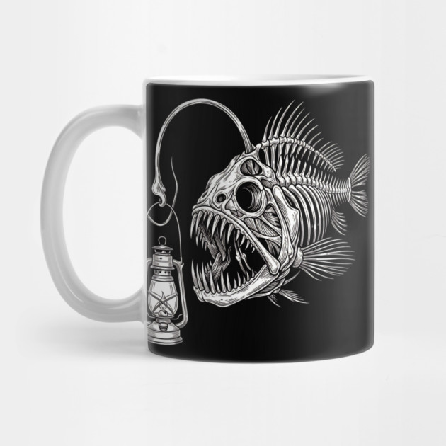 Deep Sea Anglerfish Skeleton Marine Biology Ocean Lover by ArtistTee ⭐⭐⭐⭐⭐