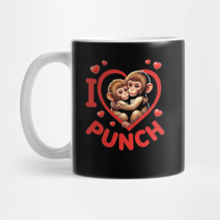 I Love Punch Monkey Drink Lover Party Host Mug