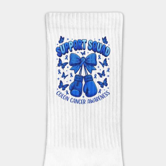 Support Squad Colon Cancer Awareness Survivor Fighter Advocate by ArtistTee ⭐⭐⭐⭐⭐