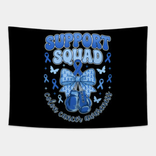 Support Squad Colon Cancer Awareness Supporter Family Tapestry