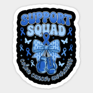 Support Squad Colon Cancer Awareness Supporter Family Magnet