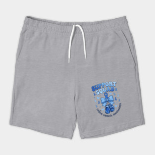 Support Squad Colon Cancer Awareness Family Supporter Shorts