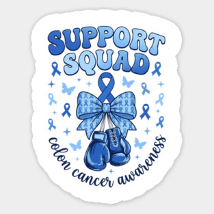Support Squad Colon Cancer Awareness Family Supporter Magnet