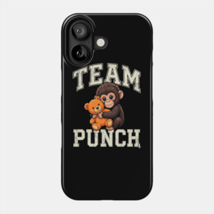 Team Punch Baby Monkey Teddy Bear Boxer Athlete Phone Case