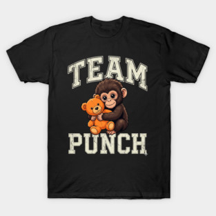 Team Punch Baby Monkey Teddy Bear Boxer Athlete T-Shirt