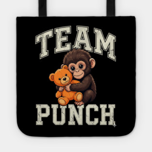 Team Punch Baby Monkey Teddy Bear Boxer Athlete Tote