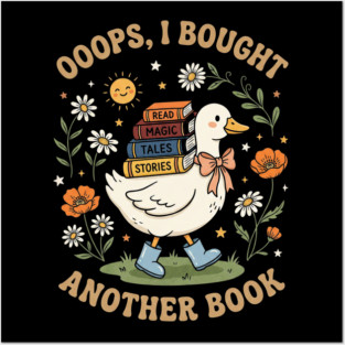 Ooops, I Bought Another Book Reader Bookworm Book Lover Reading Posters and Art