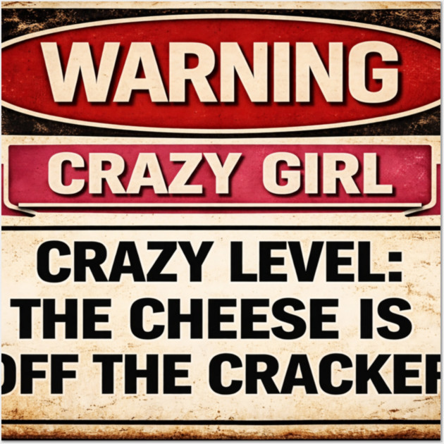 Cheese is off the cracker Wall Art by CrazyGirl
