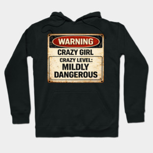 Crazy Level Mildly Dangerous Hoodie