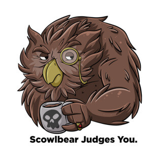 Scowlbear (Dark Text Variant) T-Shirt
