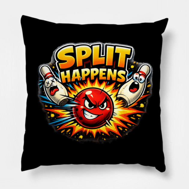 Split Happends Pillow by CrazyGirl