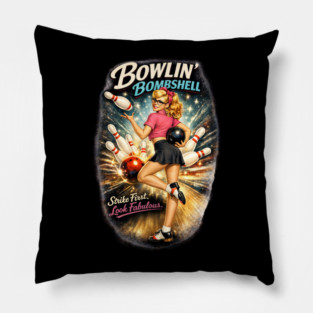 Bowling Bombshell Pillow