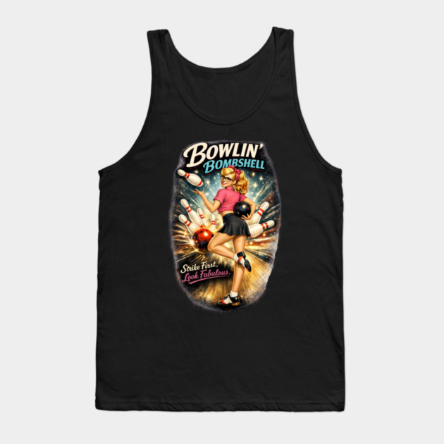 Bowling Bombshell Tank Top by CrazyGirl