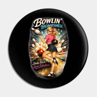 Bowling Bombshell Pin