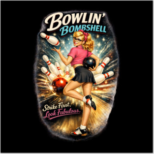 Bowling Bombshell Posters and Art