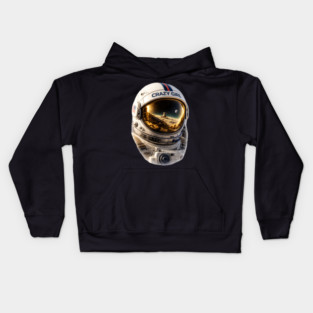 Crazy Girl Astronaut Kids Hoodie