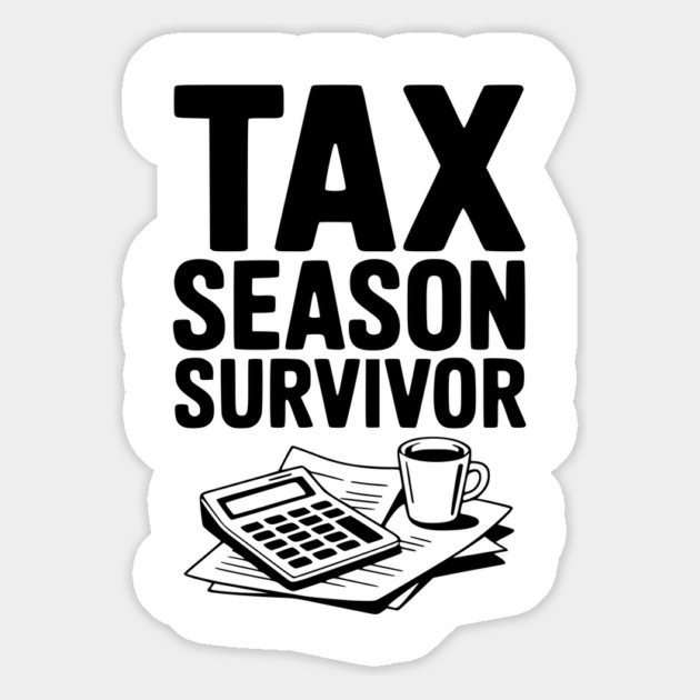 Tax Season Survivor Magnet by Frank Ring