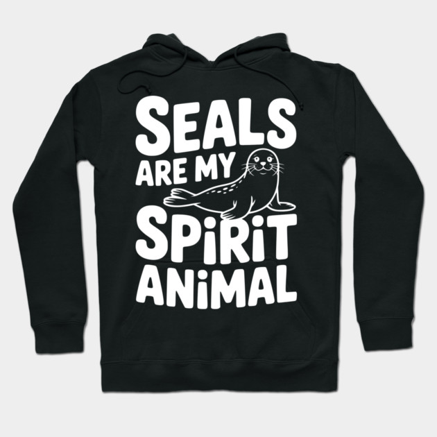 Seals are my Spirit Animal Hoodie by Frank Ring