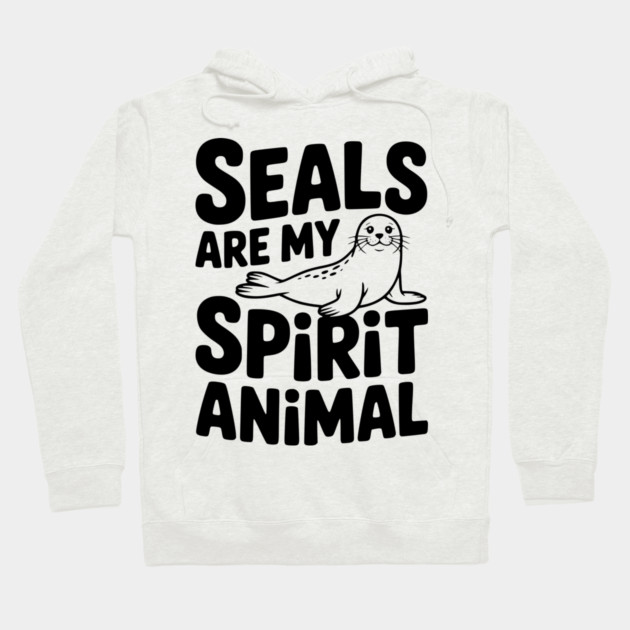 Seals are my Spirit Animal Hoodie by Frank Ring