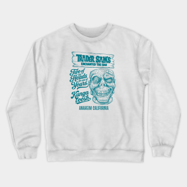 Enchanted Tiki Bar Anaheim California Kungaloosh Sketch Works Series Crewneck Sweatshirt by Joaddo