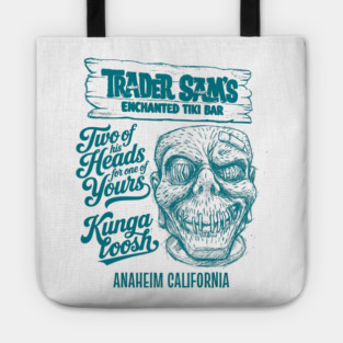 Enchanted Tiki Bar Anaheim California Kungaloosh Sketch Works Series Tote