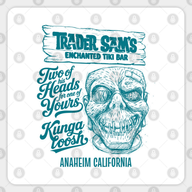 Enchanted Tiki Bar Anaheim California Kungaloosh Sketch Works Series Sticker by Joaddo
