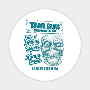 Enchanted Tiki Bar Anaheim California Kungaloosh Sketch Works Series Magnet