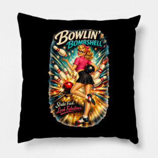 Bowling Bombshell Pillow