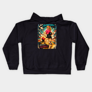 Bowling Bombshell Kids Hoodie