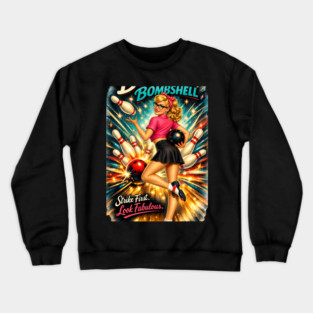 Bowling Bombshell Crewneck Sweatshirt