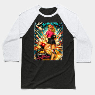 Bowling Bombshell Baseball T-Shirt