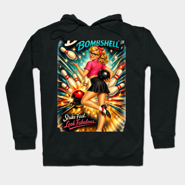 Bowling Bombshell Hoodie by CrazyGirl