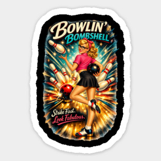 Bowling Bombshell Magnet