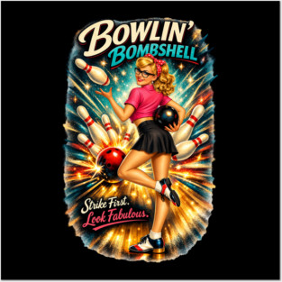 Bowling Bombshell Posters and Art
