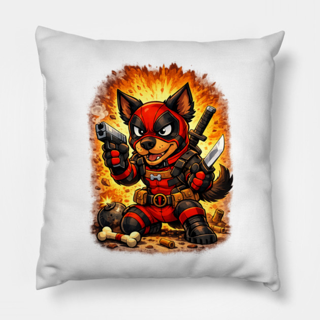 Super Schnauzer Pillow by CrazyGirl