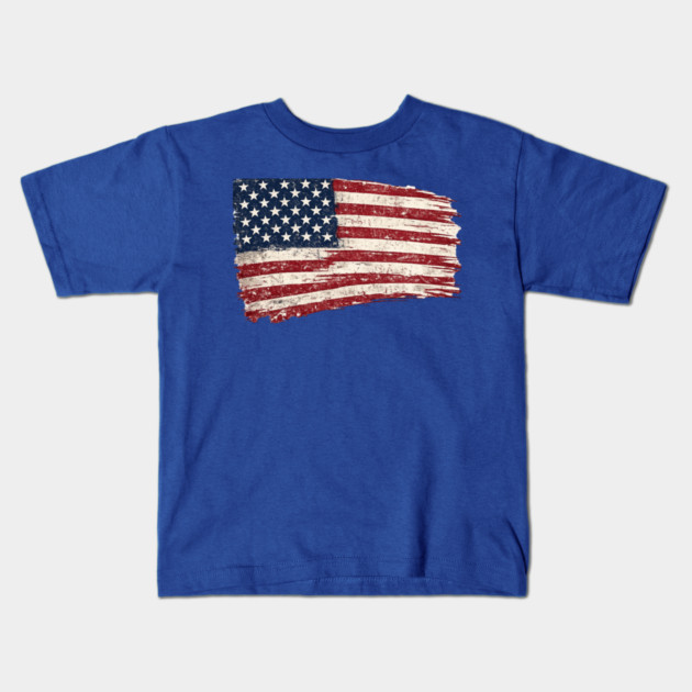 Old Glory Kids T-Shirt by CrazyGirl