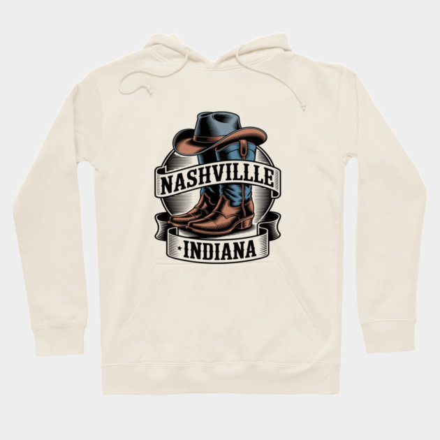 Nashville Indiana Hoodie by JessArty